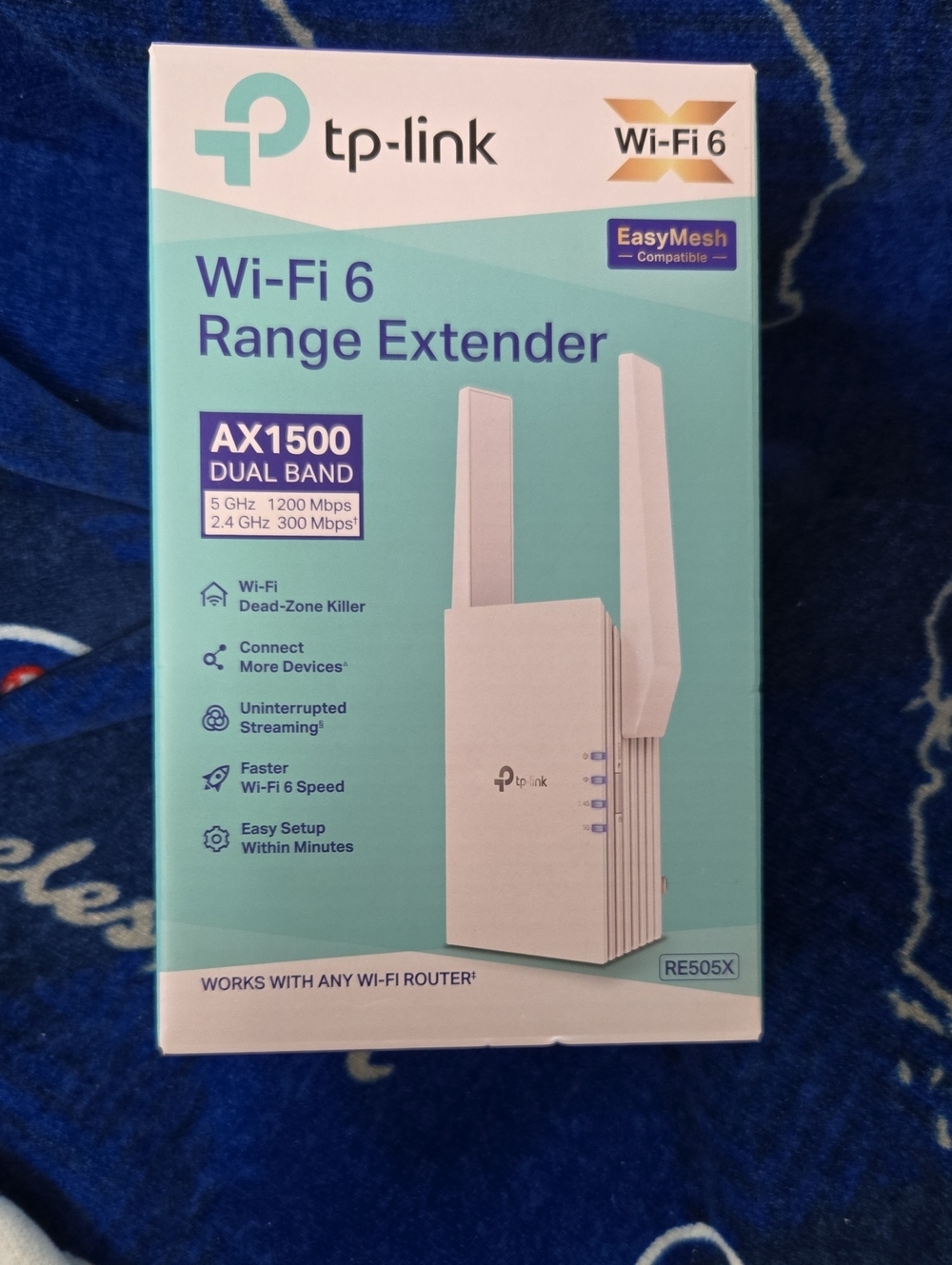 TP-Link White Wi‑Fi 6 AX1500 Dual Band Range Extender